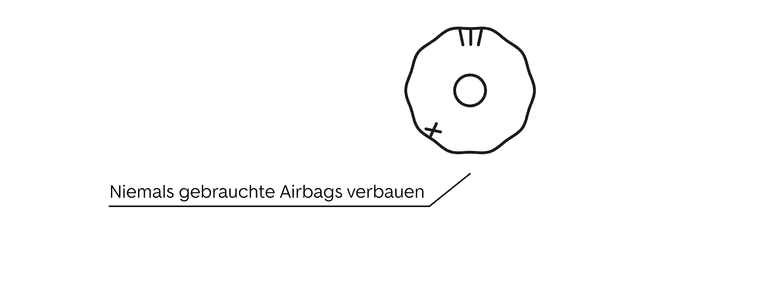Niemals gebrauchte Airbags verbauen