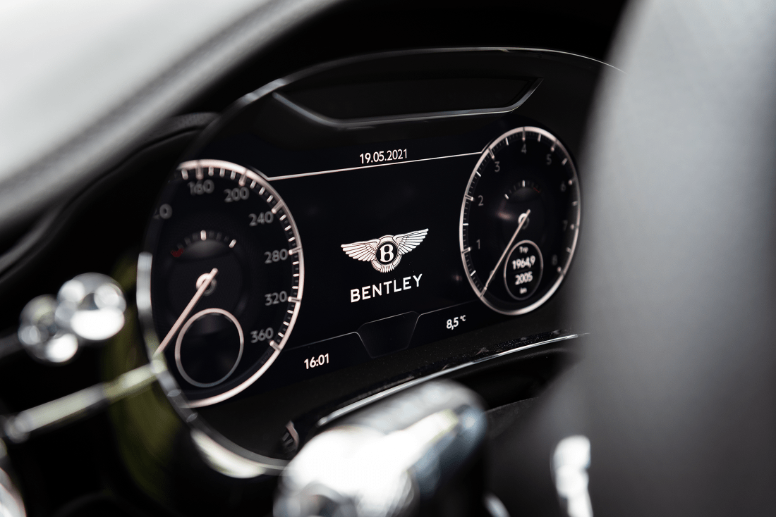 Bentley Continental GT speedometer