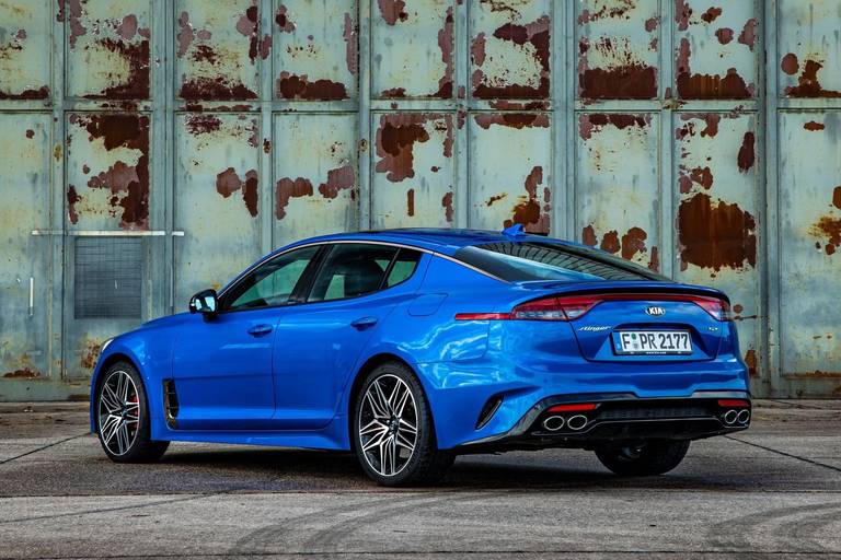  Four tailpipes at the rear tell of the powerful six-cylinder engine under the hood.  The driving performance can still be seen today.