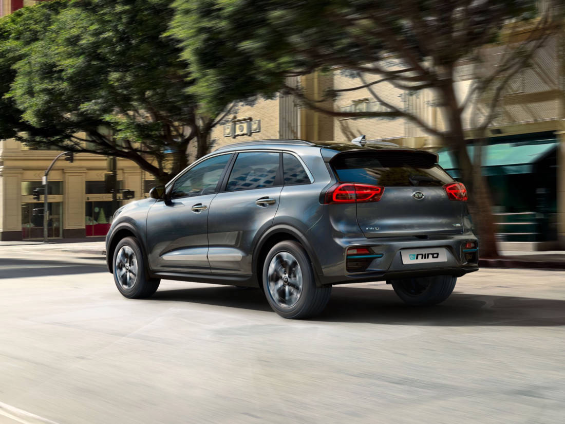  Der Kia e-Niro verspricht bis zu 455 km elektrische Reichweite.