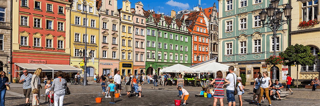 Innenstadt in Polen