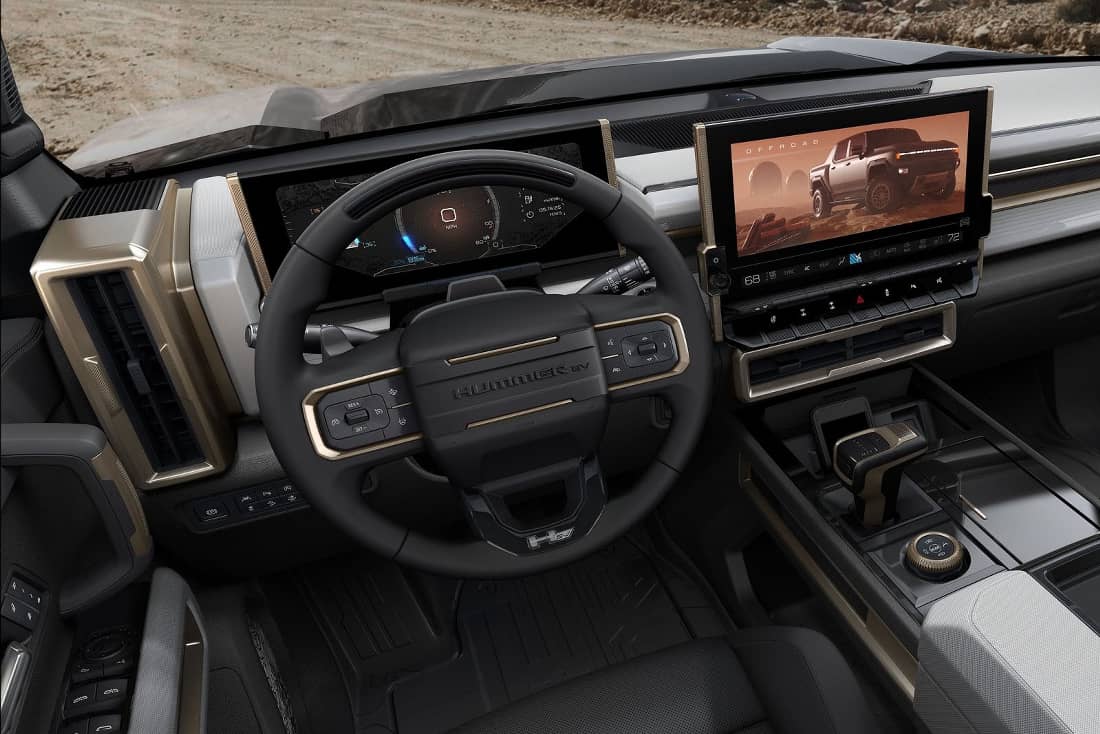 Hummer EV interior