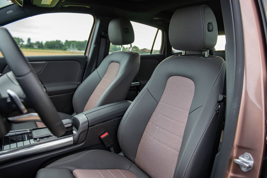 Mercedes EQA 250 front seats