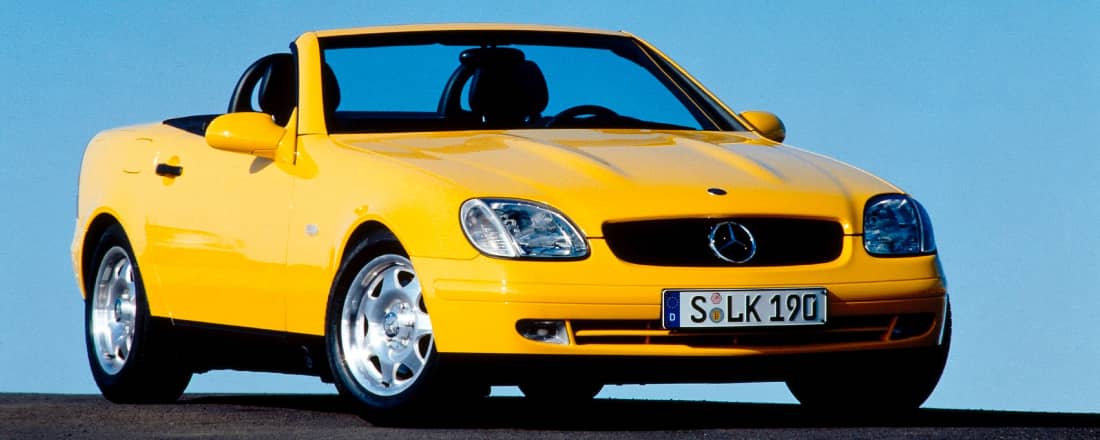  Eine breite Palette an Roadstern hat Mercedes-Benz in seinem Portfolio – klassisch und zeitlos präsentiert sich der SLK Roadster.