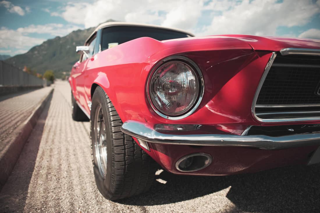 Red car