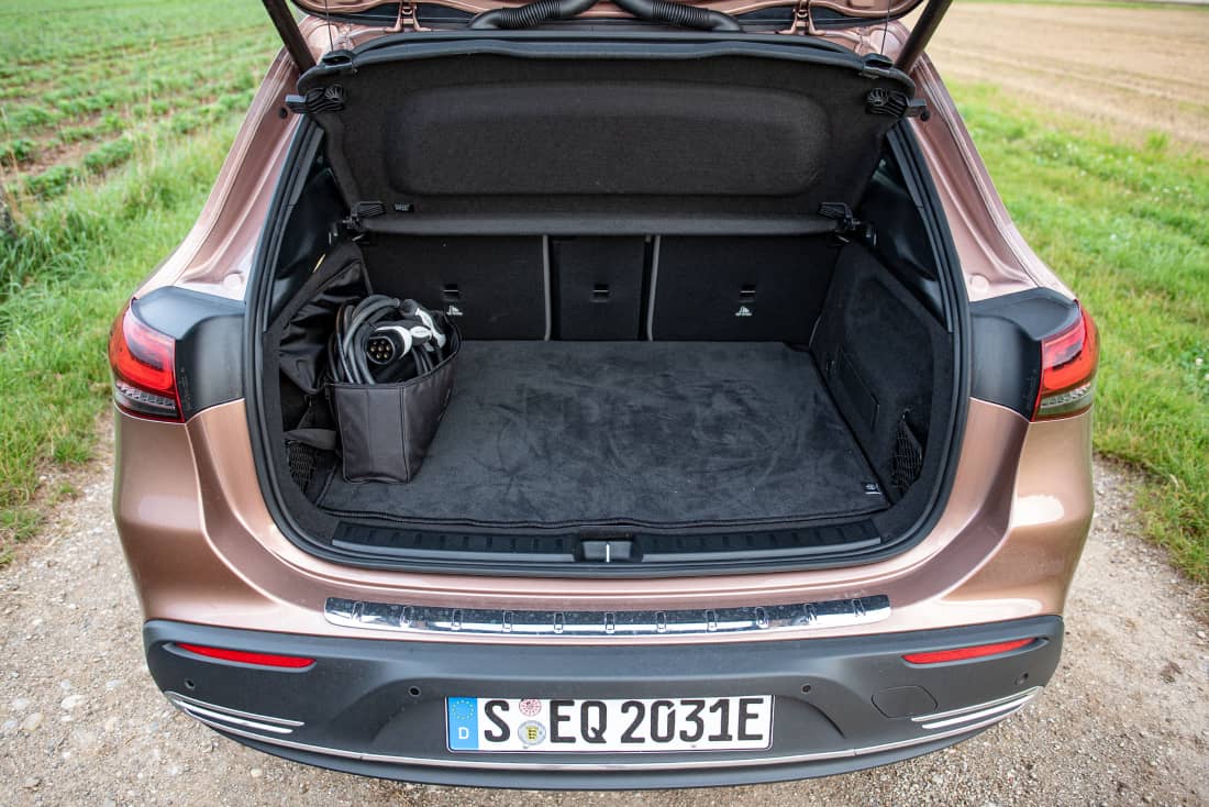 Mercedes EQA 250 front trunk