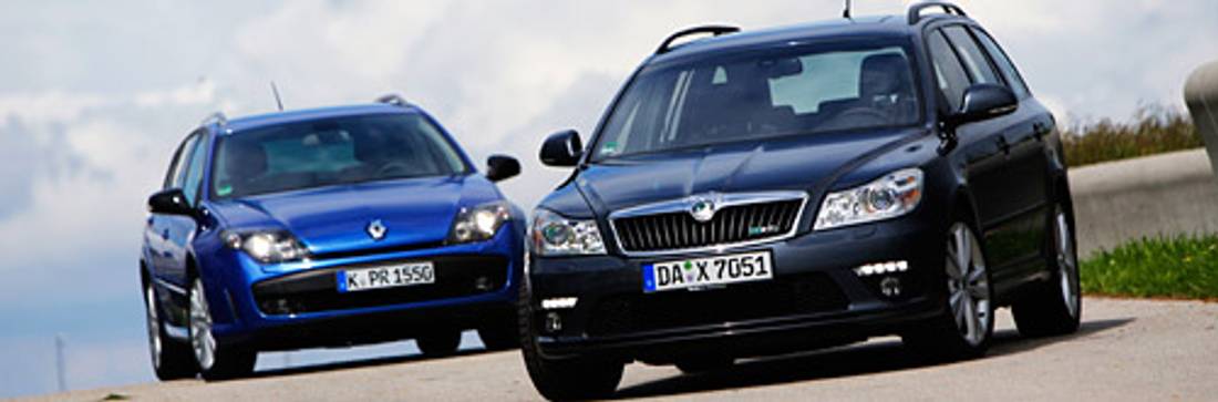 Vergleichstest: Skoda Octavia Combi RS TDI vs Renault Laguna Grandtour GT dCi – Klassenkampf
