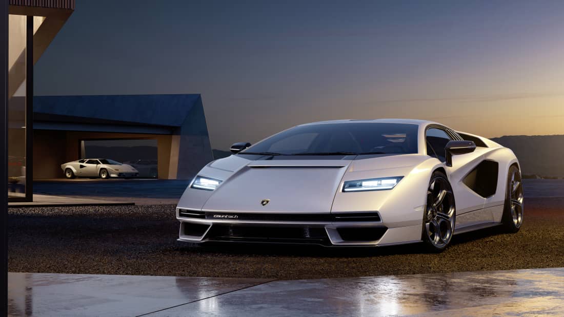  Der Super-Sportwagen Lamborghini Countach soll ab 2022 sogar als Mildhybrid erhältlich sein.