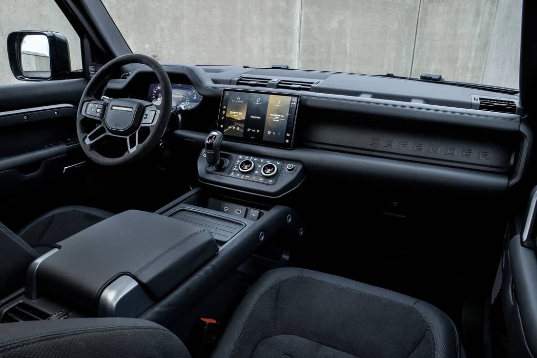 Land Rover Defender V8 interior