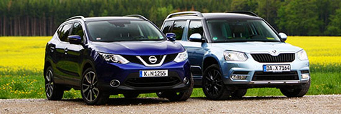 Vergleichstest: Nissan Qashqai gegen Skoda Yeti – Jugend- gegen Bauhaus-Stil