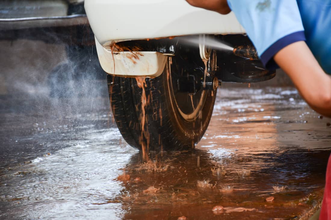 All underbody washing in winter - notably