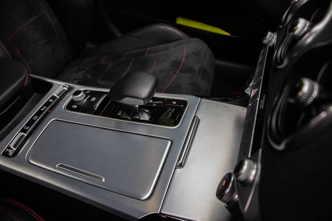 Kia Stinger GT interior detail 1