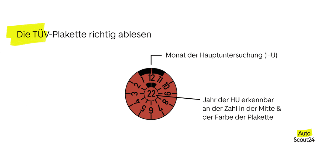 Die TÜV-Plakette richtig ablesen