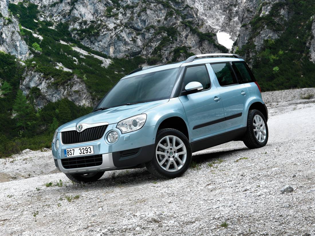 Skoda Yeti Abmessungen, Kofferraumvolumen und ähnlichen