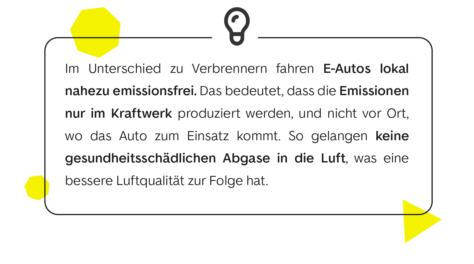 E-Autos fahren emissionsfrei