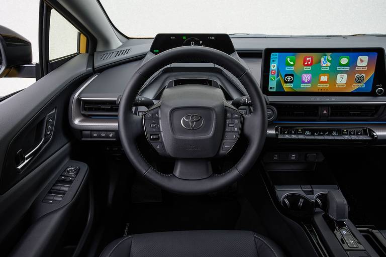  Android Auto and Apple CarPlay naturally work wirelessly in the new Prius.  What is annoying, however, is the intensity with which some driving assistants constantly warn and intervene.