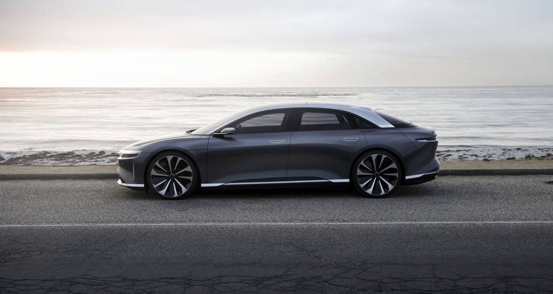 Elektrische Lucid Air kan 1930 km/h