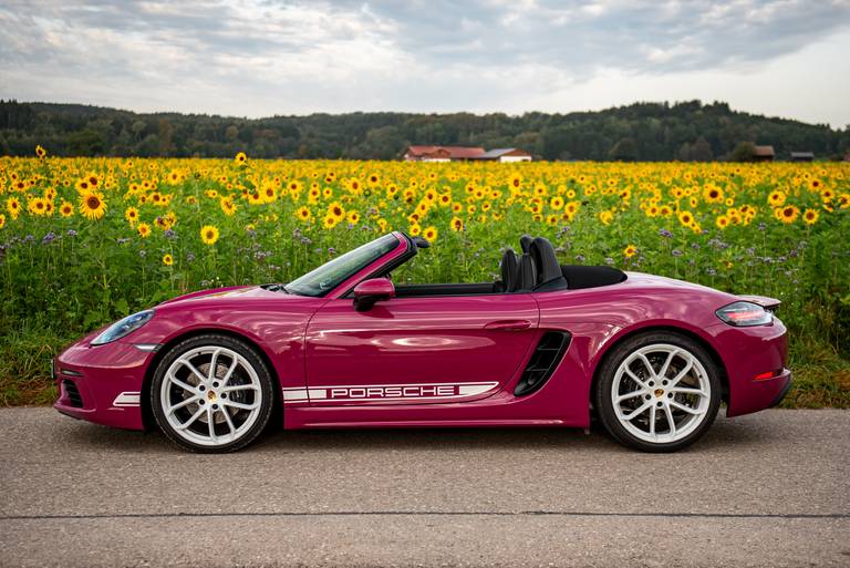  In kaum zehn Sekunden lässt sich das Stoffverdeck des Boxster öffnen - klappt auch per Funkschlüssel.