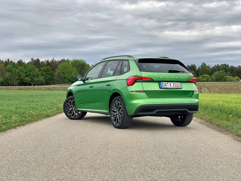 Skoda Kamiq Style Rallye Gruen 2020 Heck rechts