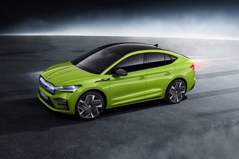  Ein großer Wurf in Sachen Design ist das Skoda Enyaq Coupé RS mit seiner abfallenden Coupé-Form am Heck.