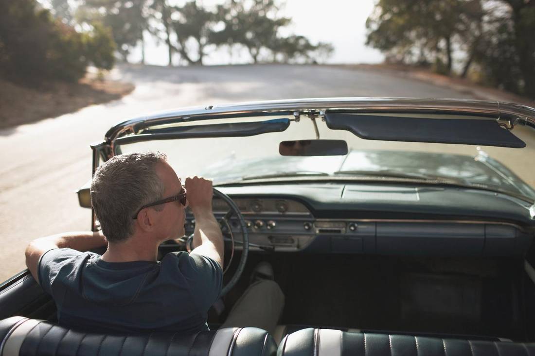 Convertible driving