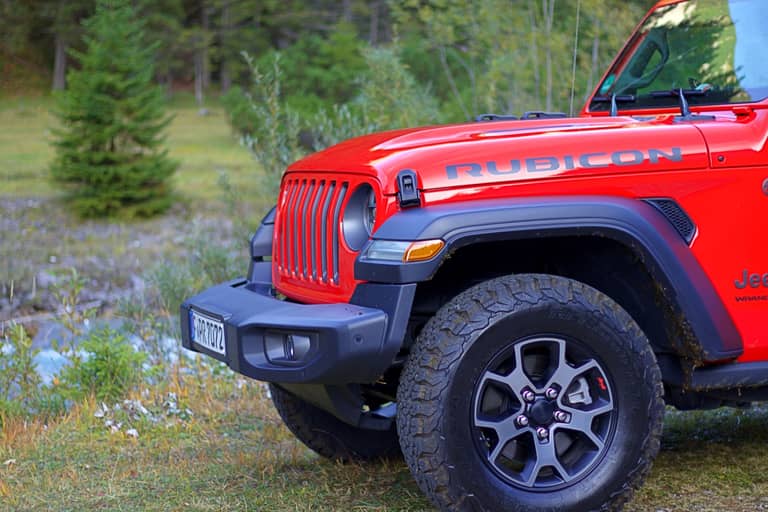 Jeep Wrangler Rubicon Frontdetail