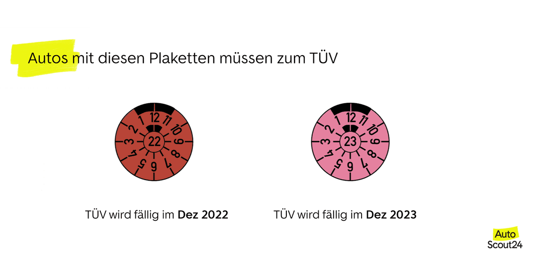Autos mit diesen Plaketten müssen zum TÜV
