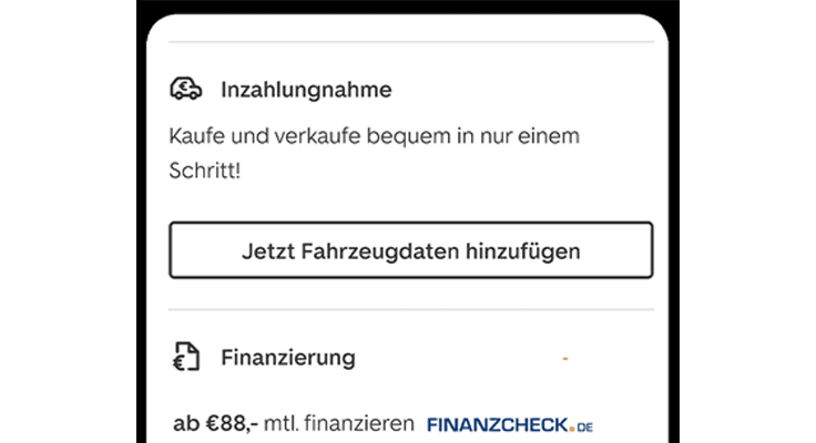 inzahlungnahme fahrzeugdaten eingeben